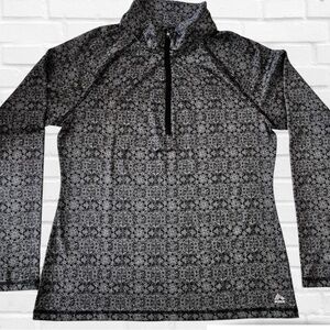 Reebok Running NWOT Athletic Active Wear Fitted Top Quarter Zip Women’s X-Large